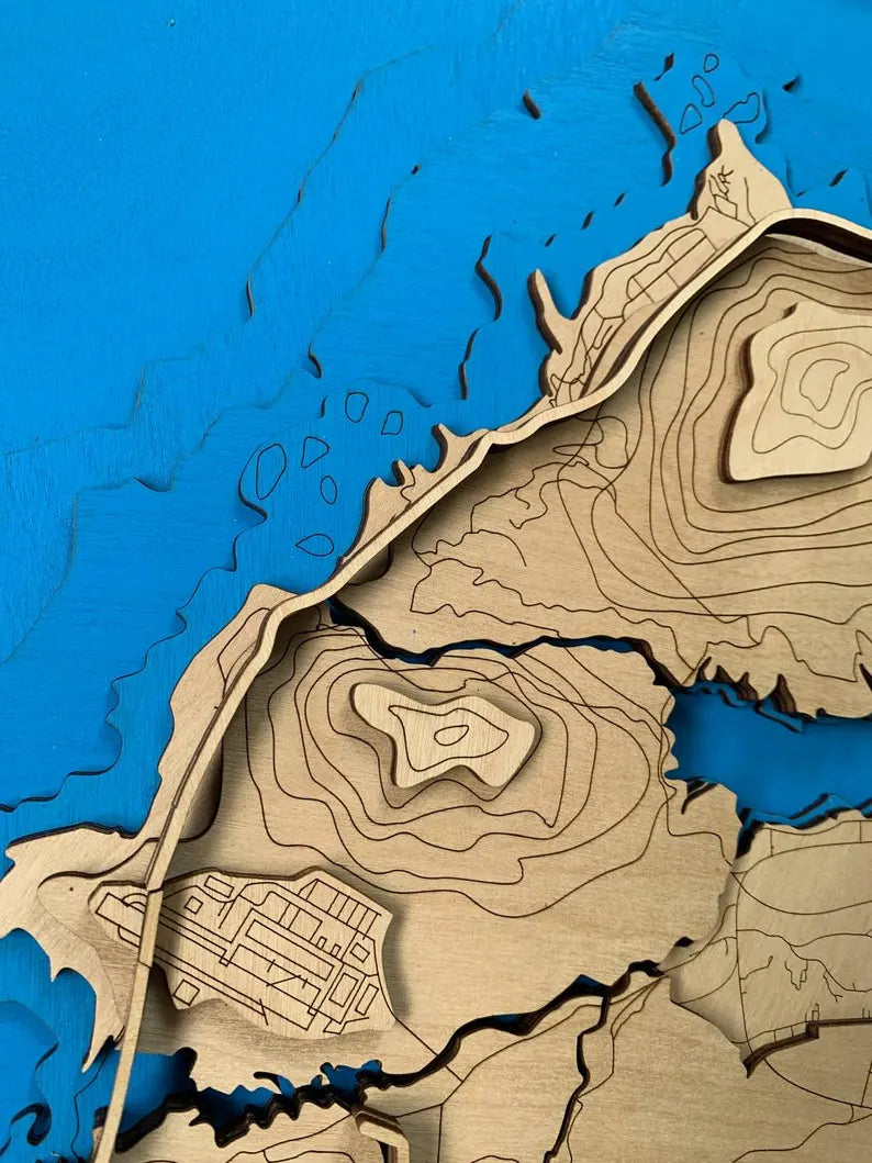 Wooden Map of GTA V WoodLeo