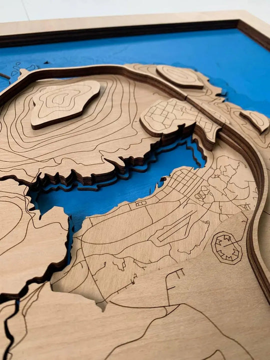 Wooden Map of GTA V WoodLeo