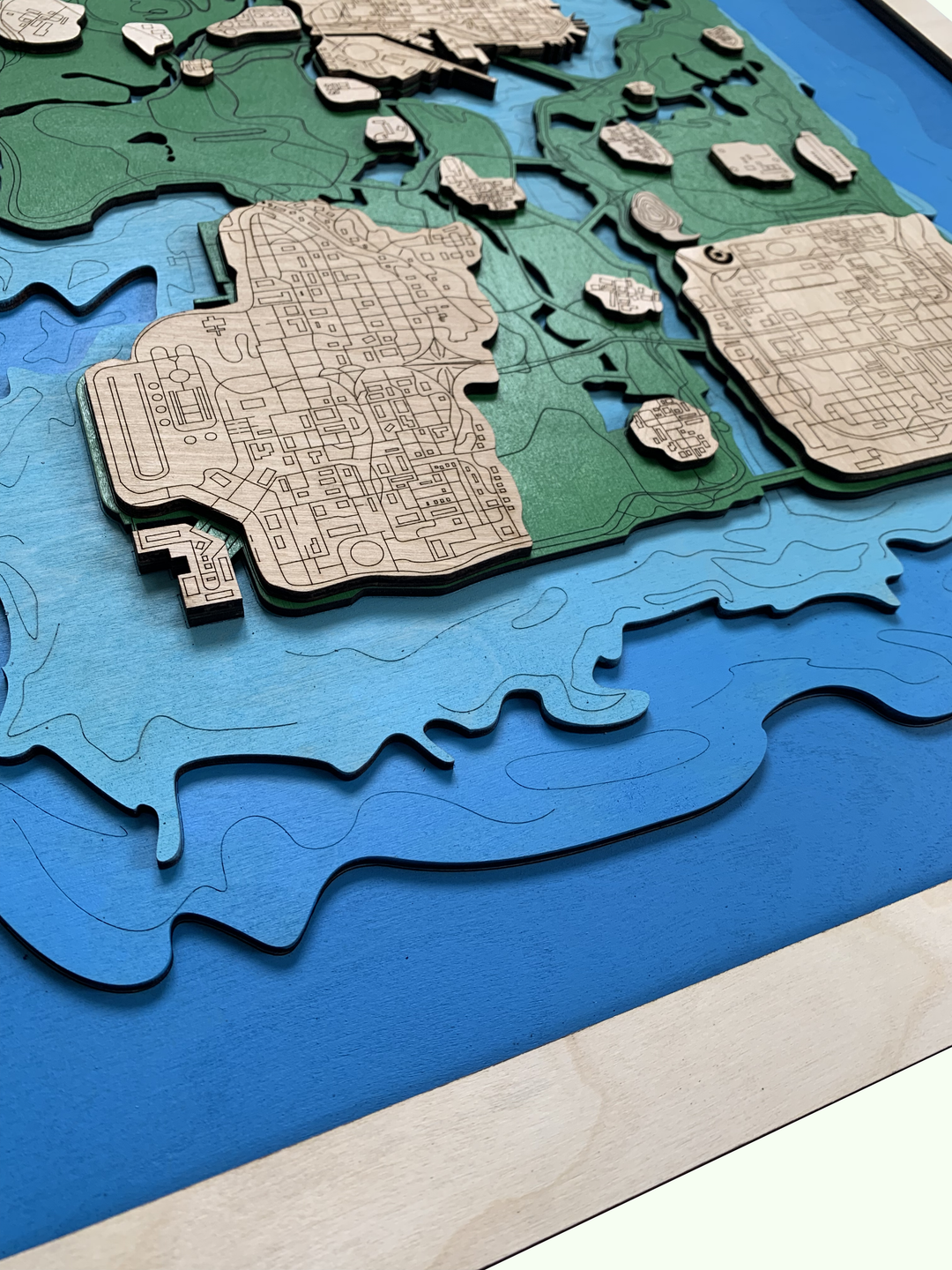 Wooden Map of GTA: San Andreas WoodLeo