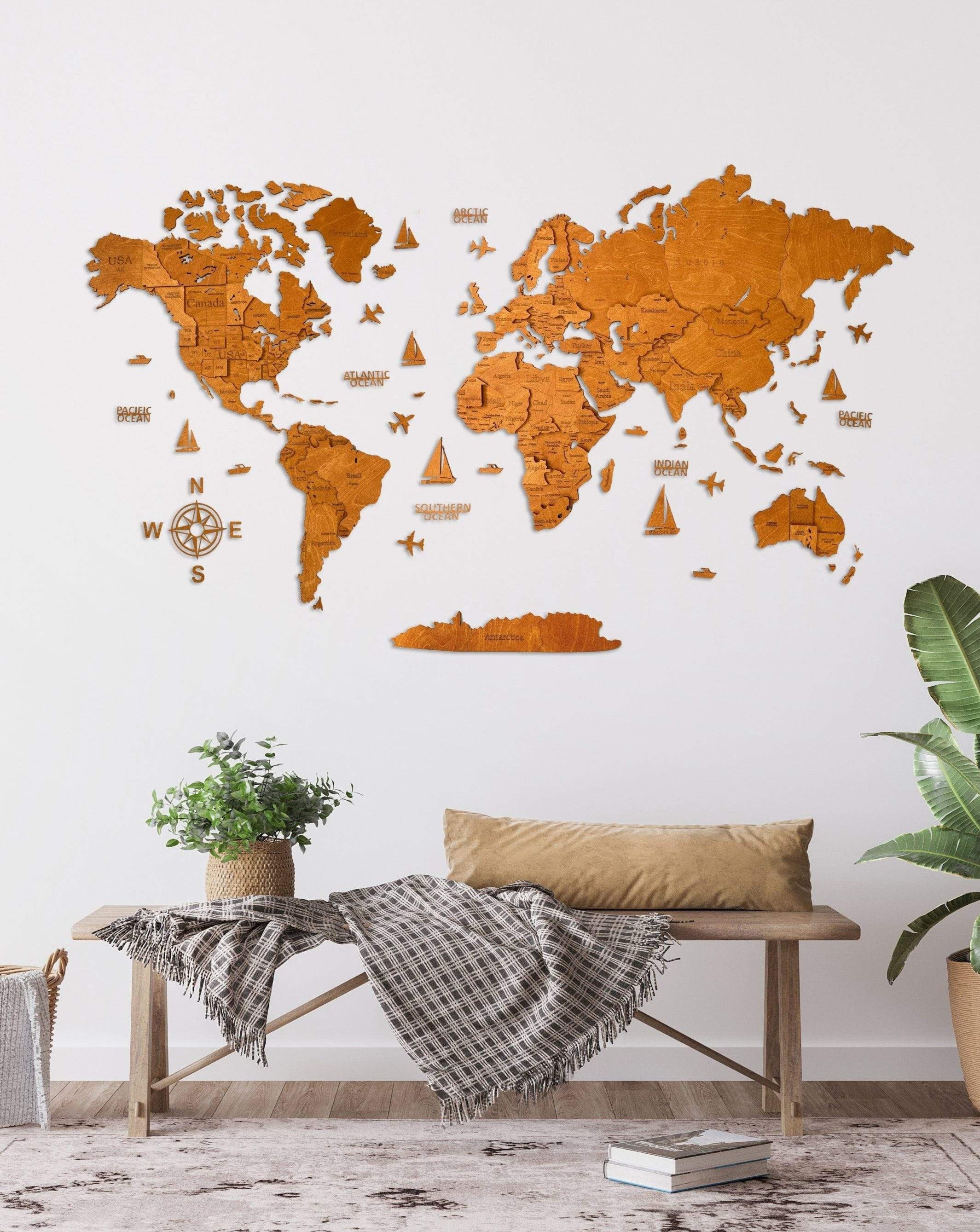 Exploring the Charm of a Wooden 3D Map – A Unique Décor for Every Space